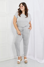 Load image into Gallery viewer, Culture Code Comfy Days Full Size Boat Neck Jumpsuit in Grey
