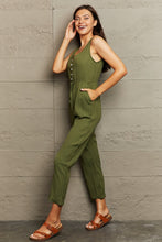 Load image into Gallery viewer, Tied Sleeveless Jumpsuit with Pockets
