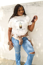 Load image into Gallery viewer, Simply Love Full Size NEVER TOO COLD FOR ICED COFFEE Short Sleeve T-Shirt

