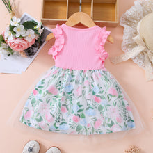 Load image into Gallery viewer, Baby Girl Floral Bow Detail Dress
