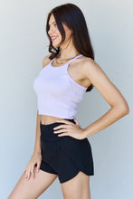 Load image into Gallery viewer, Ninexis Everyday Staple Soft Modal Short Strap Ribbed Tank Top in Lavender
