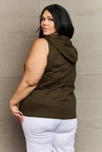 Load image into Gallery viewer, Zenana More To Come Full Size Military Hooded Vest

