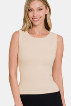 Load image into Gallery viewer, Zenana Round Neck Wide Strap Seamless Tank
