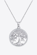 Load image into Gallery viewer, 925 Sterling Silver Moissanite Tree Pendant Necklace
