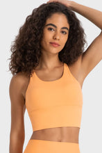 Load image into Gallery viewer, Crisscross Back Ladder Detail Sports Bra
