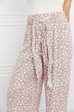 Load image into Gallery viewer, Kori America Animal Print Tied Pleated Wide Leg Pants
