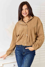 Load image into Gallery viewer, Double Take Long Sleeve Dropped Shoulder Jacket
