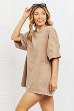 Load image into Gallery viewer, HYFVE Laid Back Oversized Vintage Wash T-Shirt in Camel
