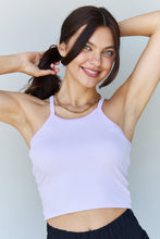 Load image into Gallery viewer, Ninexis Everyday Staple Soft Modal Short Strap Ribbed Tank Top in Lavender

