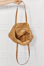 Load image into Gallery viewer, Justin Taylor C&#39;est La Vie Crochet Handbag in Caramel
