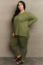 Load image into Gallery viewer, Zenana Lazy Days Full Size Long Sleeve and Leggings Set
