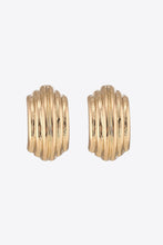 Load image into Gallery viewer, Ribbed Copper Earrings
