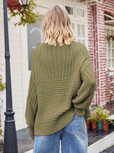 Load image into Gallery viewer, Round Neck Dropped Shoulder Sweater
