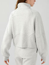 Load image into Gallery viewer, Half Zip Pocketed Active Sweatshirt
