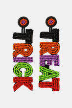 Load image into Gallery viewer, TRICK OR TREAT Beaded Dangle Earring
