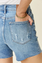 Load image into Gallery viewer, Judy Blue Full Size High Waist Rhinestone Decor Denim Shorts
