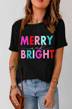 Load image into Gallery viewer, MERRY AND BRIGHT Graphic Short Sleeve T-Shirt
