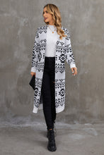 Load image into Gallery viewer, Geometric Open Front Longline Cardigan
