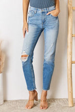 Load image into Gallery viewer, Kancan High Rise Distressed Slim Straight Jeans
