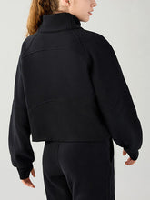 Load image into Gallery viewer, Half Zip Pocketed Active Sweatshirt
