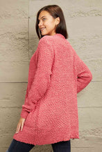 Load image into Gallery viewer, Zenana Falling For You Full Size Open Front Popcorn Cardigan
