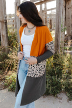 Load image into Gallery viewer, Color Block Long Sleeve Cardigan
