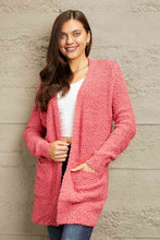 Load image into Gallery viewer, Zenana Falling For You Full Size Open Front Popcorn Cardigan
