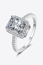 Load image into Gallery viewer, 2 Carat Moissanite 925 Sterling Silver Halo Ring
