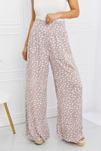 Load image into Gallery viewer, Kori America Animal Print Tied Pleated Wide Leg Pants
