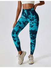 Load image into Gallery viewer, Tie Dye Wide Waistband Active Leggings
