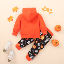 Load image into Gallery viewer, BOO Graphic Long Sleeve Hoodie and Printed Pants Set
