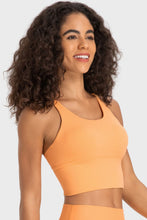 Load image into Gallery viewer, Crisscross Back Ladder Detail Sports Bra
