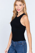 Load image into Gallery viewer, ACTIVE BASIC Ribbed Round Neck Racerback Seamless Tank
