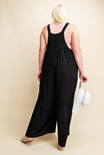 Load image into Gallery viewer, Kori America Full Size Sleeveless Ruched Wide Leg Overalls
