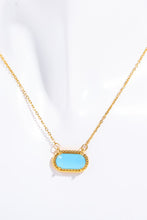 Load image into Gallery viewer, Copper 14K Gold Pleated Pendant Necklace
