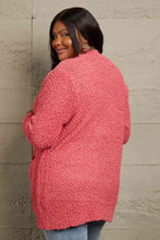 Load image into Gallery viewer, Zenana Falling For You Full Size Open Front Popcorn Cardigan
