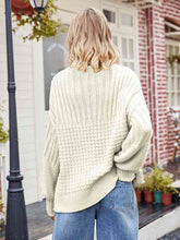 Load image into Gallery viewer, Round Neck Dropped Shoulder Sweater
