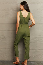 Load image into Gallery viewer, Tied Sleeveless Jumpsuit with Pockets
