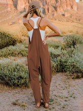 Load image into Gallery viewer, Full Size Sleeveless V-Neck Pocketed Jumpsuit
