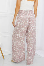 Load image into Gallery viewer, Kori America Animal Print Tied Pleated Wide Leg Pants
