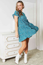 Load image into Gallery viewer, Double Take Short Flounce Sleeve Tiered Dress
