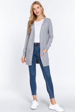 Load image into Gallery viewer, ACTIVE BASIC Open Front Long Sleeve Cardigan
