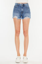 Load image into Gallery viewer, Kancan Distressed Raw Hem High Waist Denim Shorts
