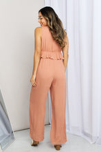 Load image into Gallery viewer, Gilli Sleeveless Wide Leg Peplum Jumpsuit
