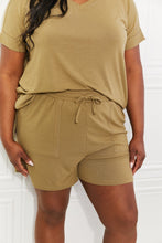 Load image into Gallery viewer, Zenana Full Size Morning Coffee V-Neck Top &amp; Shorts Lounge Set
