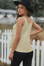 Load image into Gallery viewer, Button Textured Cotton Tank Top
