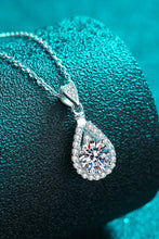 Load image into Gallery viewer, 2 Carat Moissanite Teardrop Pendant 925 Sterling Silver Necklace

