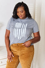 Load image into Gallery viewer, Simply Love US Flag Graphic Cuffed Sleeve T-Shirt
