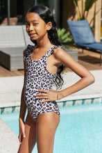 Load image into Gallery viewer, Marina West Swim Float On Ruffled One-Piece in Cat
