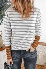 Load image into Gallery viewer, Two-Tone Striped Long Sleeve Top

